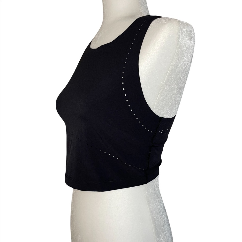 Nike crop top with perforation cut outs, size S
